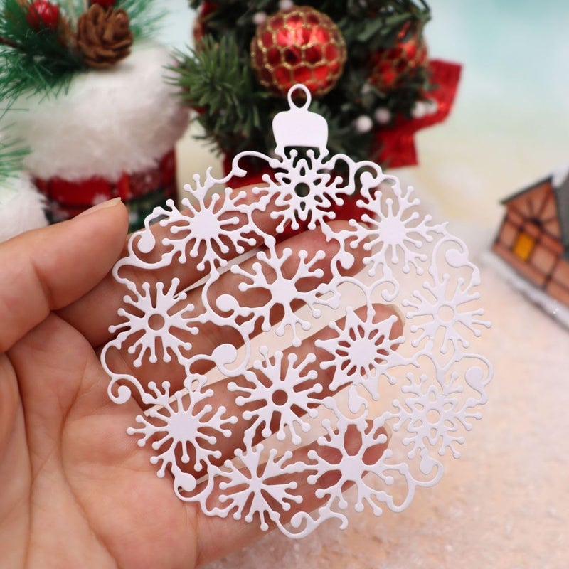 Feemkota Christmas Snowflake Bell Die Cuts for Card Making Christian Theme Stamps Cutting Dies for DIY Paper Scrapbooking Crafts Embossing Decorations - Image 5